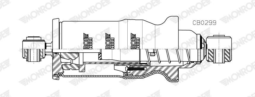 CB0299 Monroe Amortyzator kabiny (Truck)