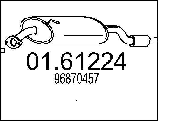 Tłumik, tylna część Chevrolet Captiva I SUV (C100) (2006 - 2010) cena, od 72,48 USD