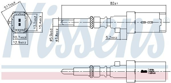Do koszyka 9802935980 Peugeot/Citroen Czujnik temperatury płynu chłodzącego