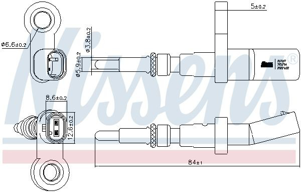 Do koszyka Czujnik temperatury płynu chłodzącego Volkswagen Transporter T6 SGA, SGH, SHA, SHH