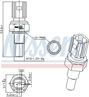 Czujnik temperatury płynu chłodzącego (włączenia wentylatora chłodnicy) Nissens 207071 cena, od 9,20 USD