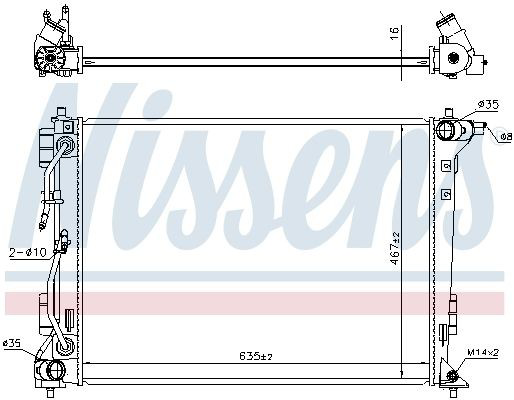606604 Nissens Chłodnica silnika