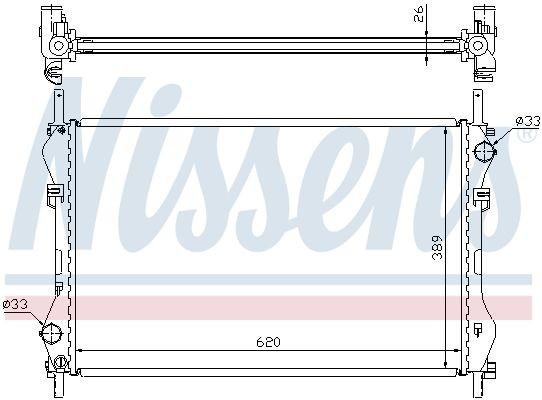 62044A Nissens Chłodnica silnika