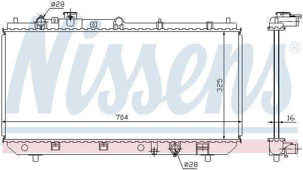 Chłodnica silnika Nissens 62403