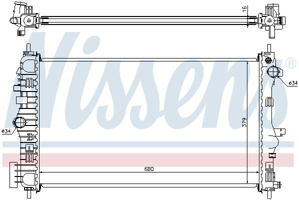 630712 Nissens Chłodnica silnika
