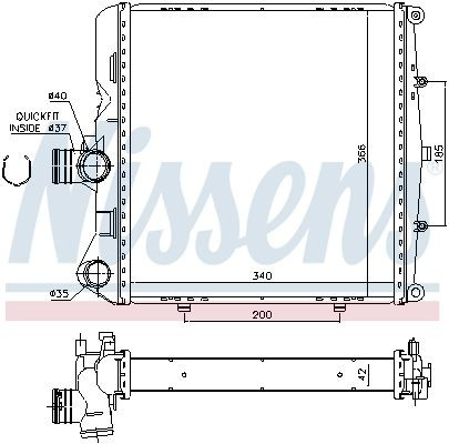 Chłodnica silnika Porsche Boxster kabriolet (987) (2004 - 2012) cena, od 480,06 USD