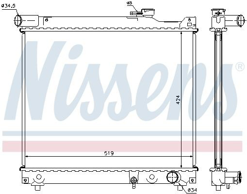 64165 Nissens Chłodnica silnika