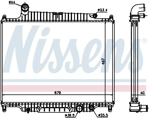 643222 Nissens Chłodnica silnika