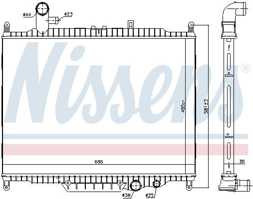 64332 Nissens Chłodnica silnika