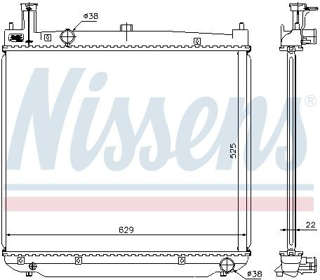 Chłodnica silnika Nissens 64649A cena, od 188,76 USD
