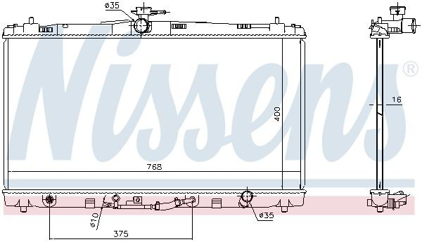 Chłodnica silnika Toyota Camry VII sedana (V50) (2011 - 2019) cena, od 98,35 USD