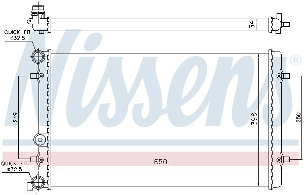 65011 Nissens Chłodnica silnika