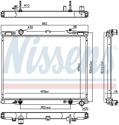 66773 Nissens Chłodnica silnika
