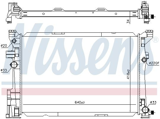 Chłodnica silnika Nissens 67187 cena, od 158,34 USD
