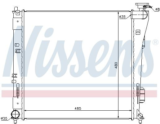 Chłodnica silnika Nissens 67606 cena, od 178,37 USD