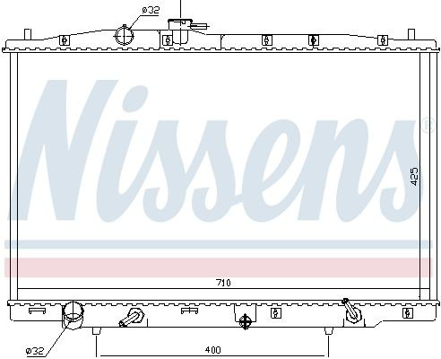 Chłodnica silnika Nissens 681393