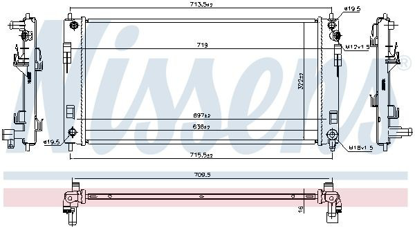 Chłodnica silnika Nissan LEAF I hatchback (ZE0) (2010 - 2012) cena, od 78,29 USD