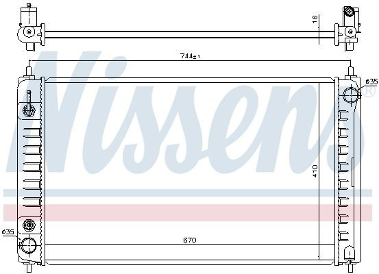 Chłodnica silnika Nissens 68762