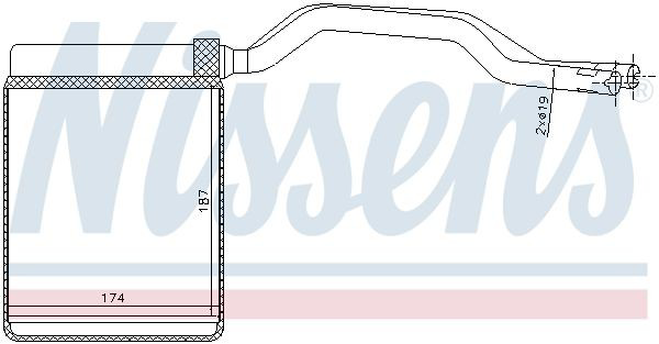 Chłodnica nagrzewnicy (ogrzewacza) 71777 Nissens