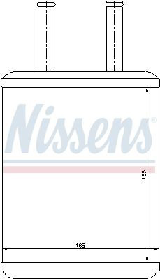 Chłodnica nagrzewnicy (ogrzewacza) 77503 Nissens