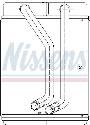 Chłodnica nagrzewnicy (ogrzewacza) Nissens 77507