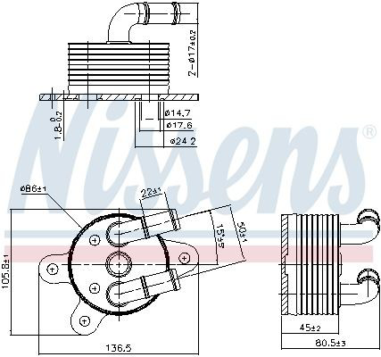 Do koszyka 90842 Nissens Chłodnica automatycznej/mechanicznej skrzyni biegów