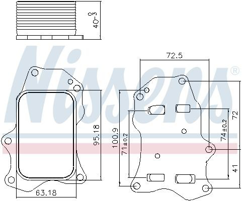 Chłodnica oleju, pod filtrem Peugeot/Citroen 3557007 cena, od 52,63 USD