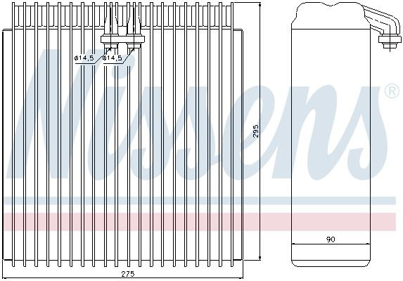 92107 Nissens Parownik klimatyzacji