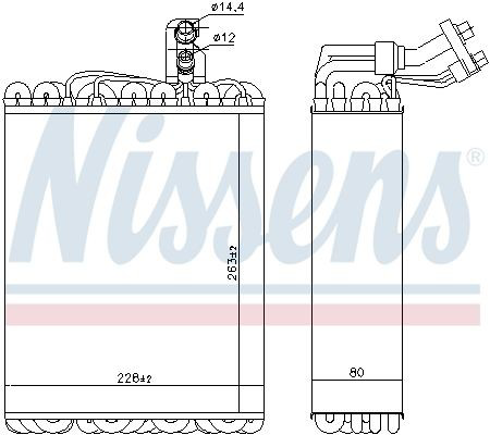 92135 Nissens Parownik klimatyzacji