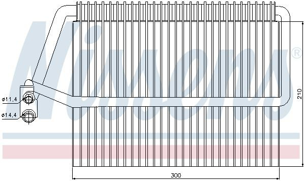 Parownik klimatyzacji Nissens 92162 cena, od 38,83 USD