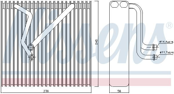 92163 Nissens Parownik klimatyzacji