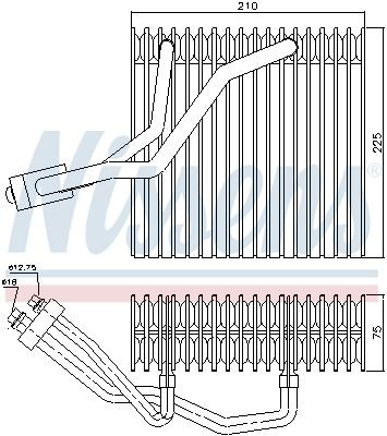 92176 Nissens Parownik klimatyzacji