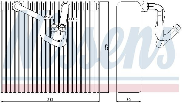 Parownik klimatyzacji Nissens 92187