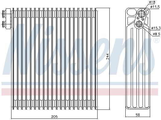 Parownik klimatyzacji Nissens 92302 cena, od 69,00 USD