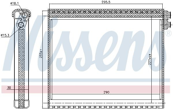 Parownik klimatyzacji Nissens 92341 cena, od 69,19 USD
