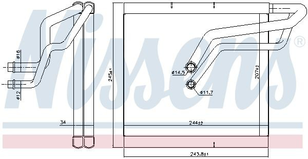 Parownik klimatyzacji Nissens 92366 cena, od 106,40 USD