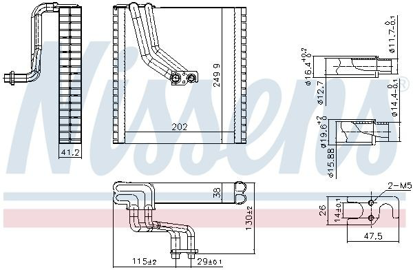 Parownik klimatyzacji Nissens 92369 cena, od 158,79 USD