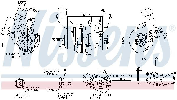 Turbina Nissens 93020 cena, od 249,34 USD