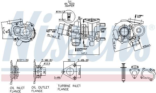 Turbina Nissens 93219 cena, od 137,39 USD