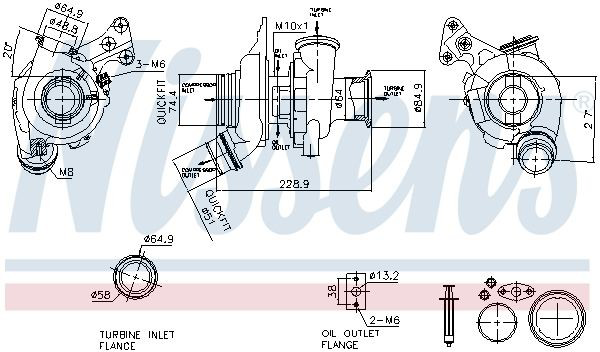 Do koszyka Turbina BMW 5  G30, F90