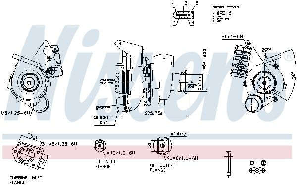 Turbina Nissens 93328 cena, od 579,68 USD