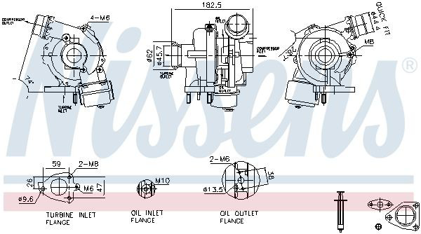 Turbina Nissens 93450 cena, od 292,19 USD