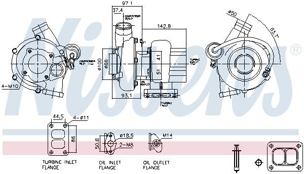 Turbina 93602 Nissens