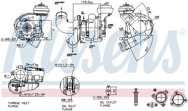 Turbina Nissens 93606 cena, od 219,63 USD