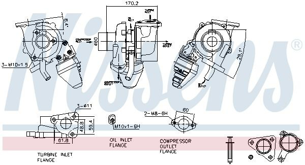 Turbina Nissens 93629 cena, od 286,37 USD
