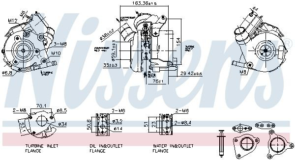 Turbina Nissens 93830 cena, od 190,69 USD