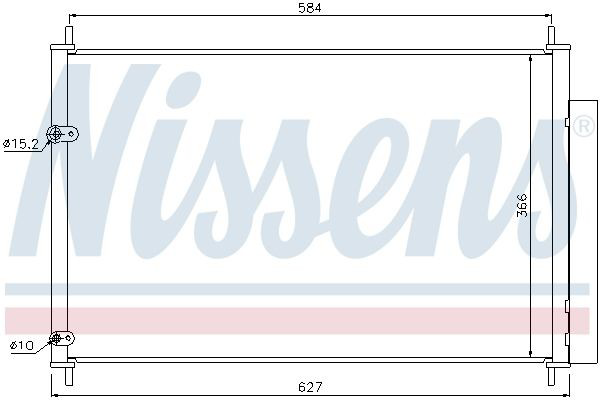 Chłodnica klimatyzacji 940037 Nissens