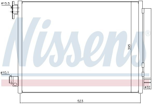 Chłodnica klimatyzacji Nissens 940321 cena, od 97,10 USD