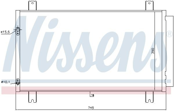 Chłodnica klimatyzacji Nissens 940401 cena, od 138,79 USD