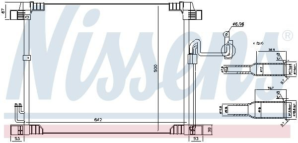 Chłodnica klimatyzacji Nissens 940616 cena, od 144,57 USD